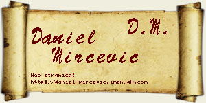 Daniel Mirčević vizit kartica